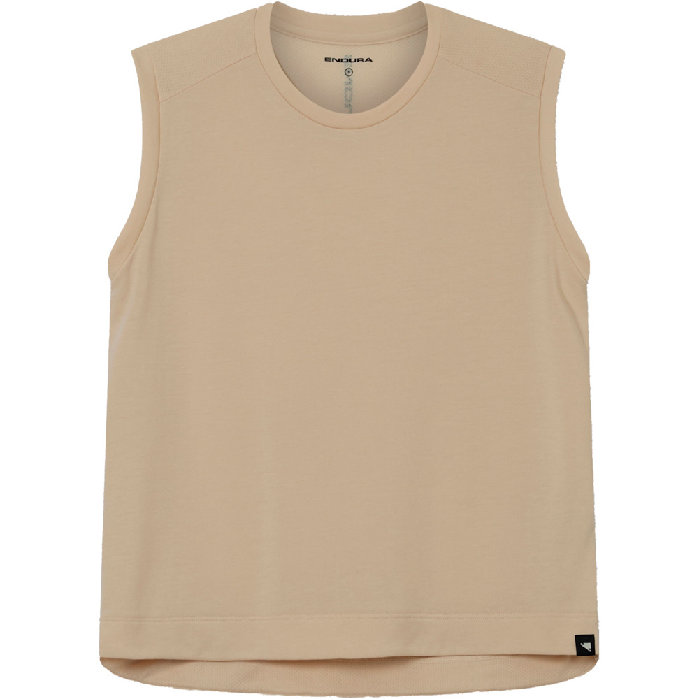 Loop tech maillot manga corta mujer Beige (M)