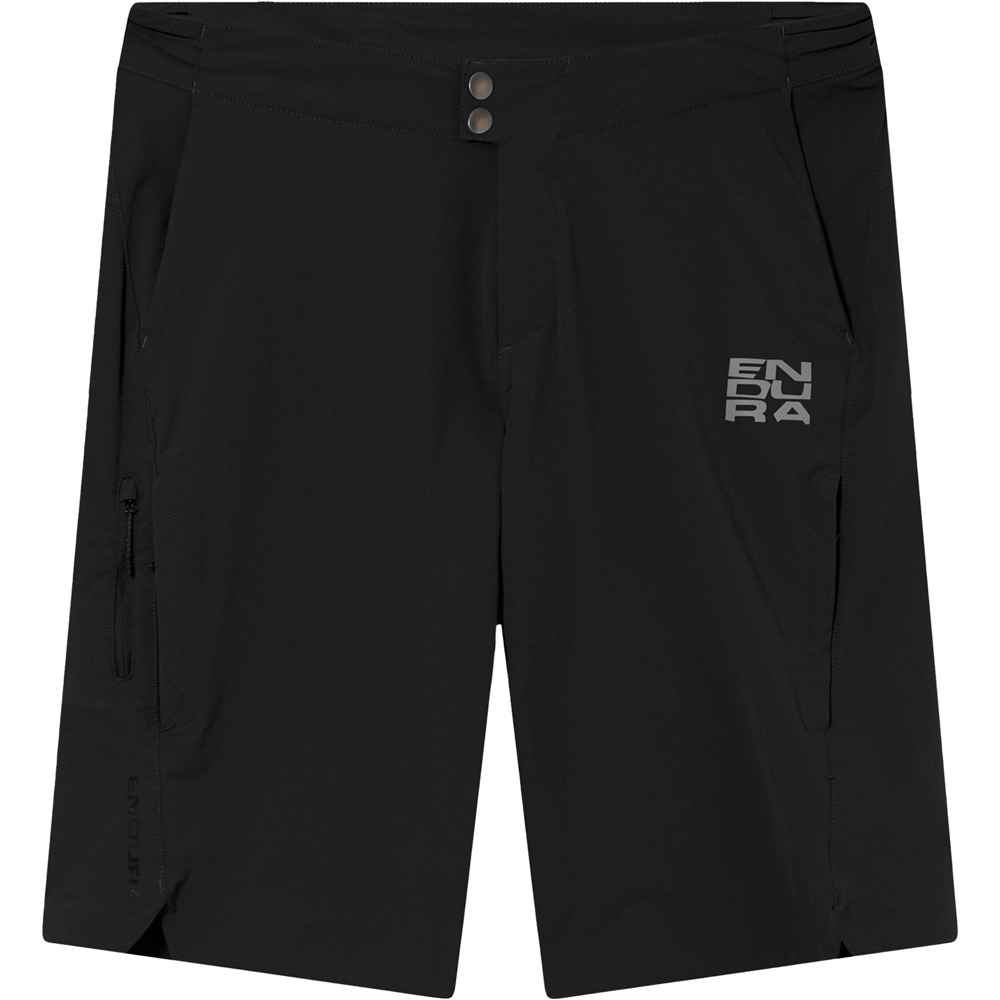 Alltrack ride pantalón corto ciclismo hombre Negro (M)