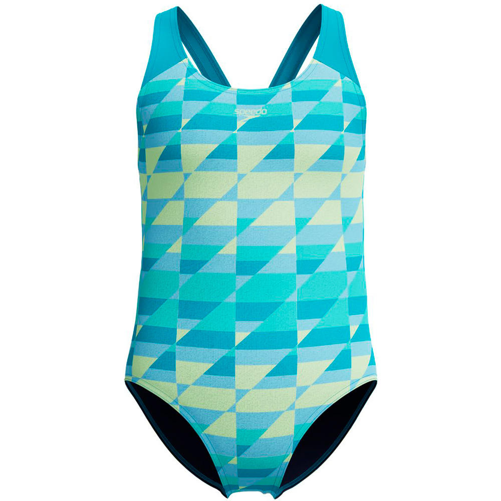 Print splashback one piece bañador natación niña Azul (9-10)