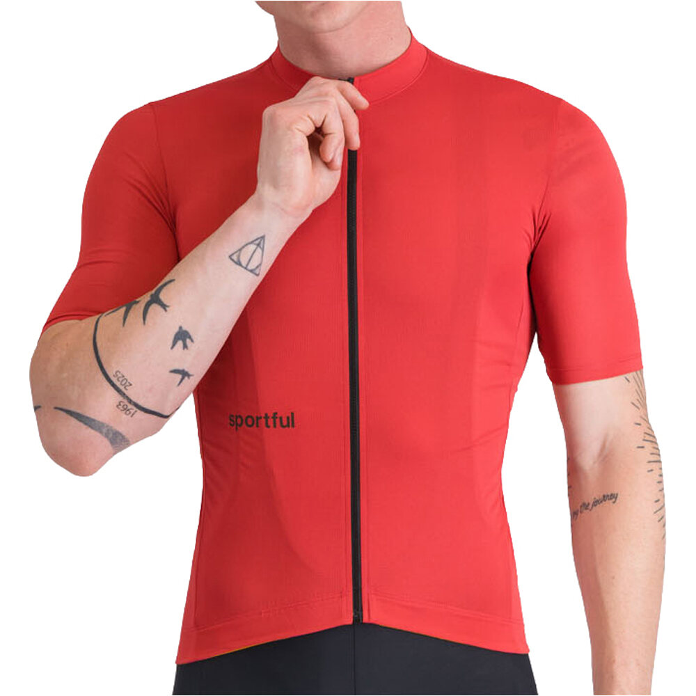 Classic maillot manga corta hombre Rojo (M)