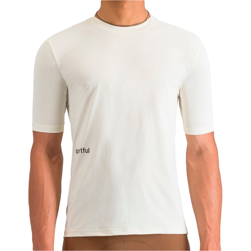 Supergiara camiseta ciclismo hombre Beige (M)