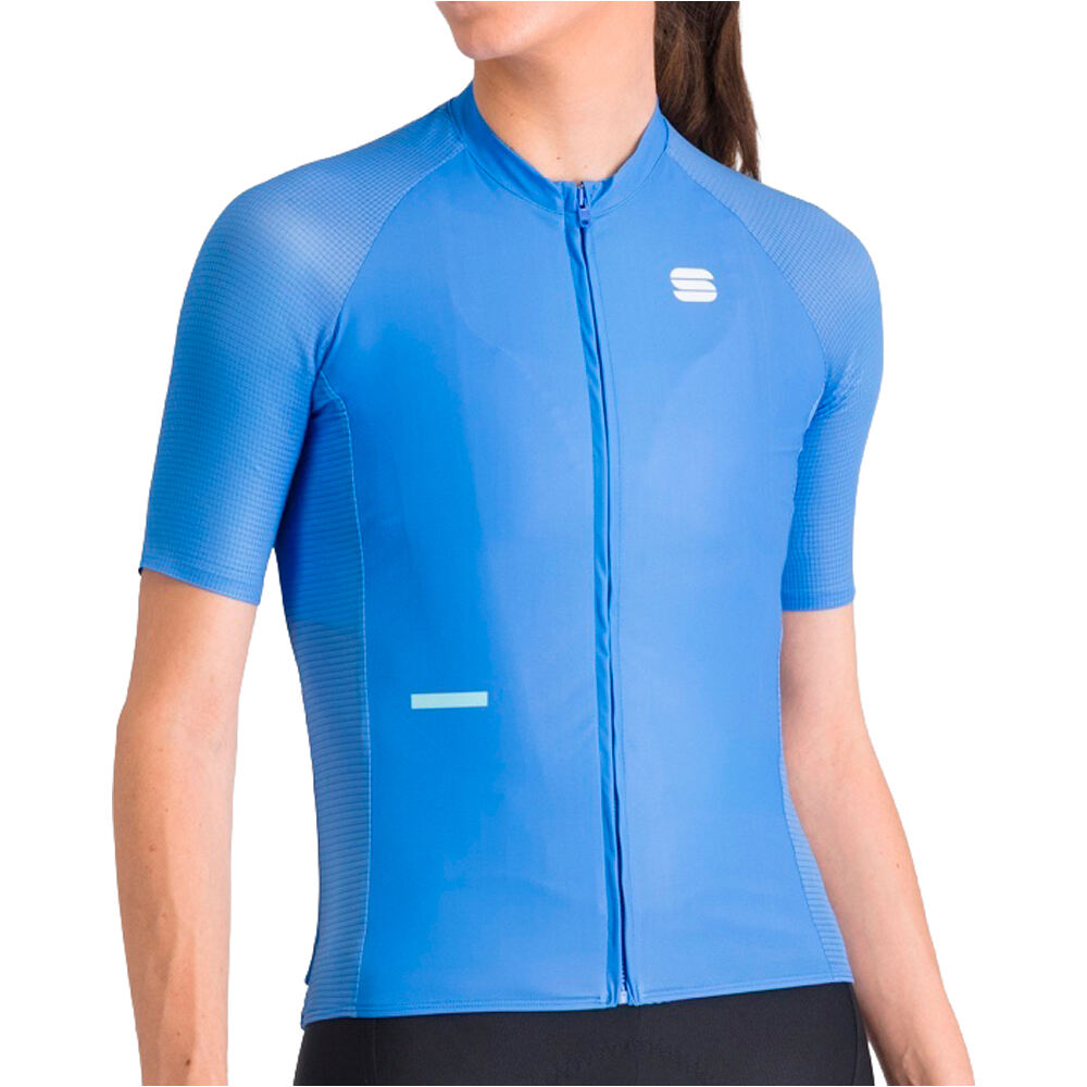 Supernova maillot manga corta mujer Azul