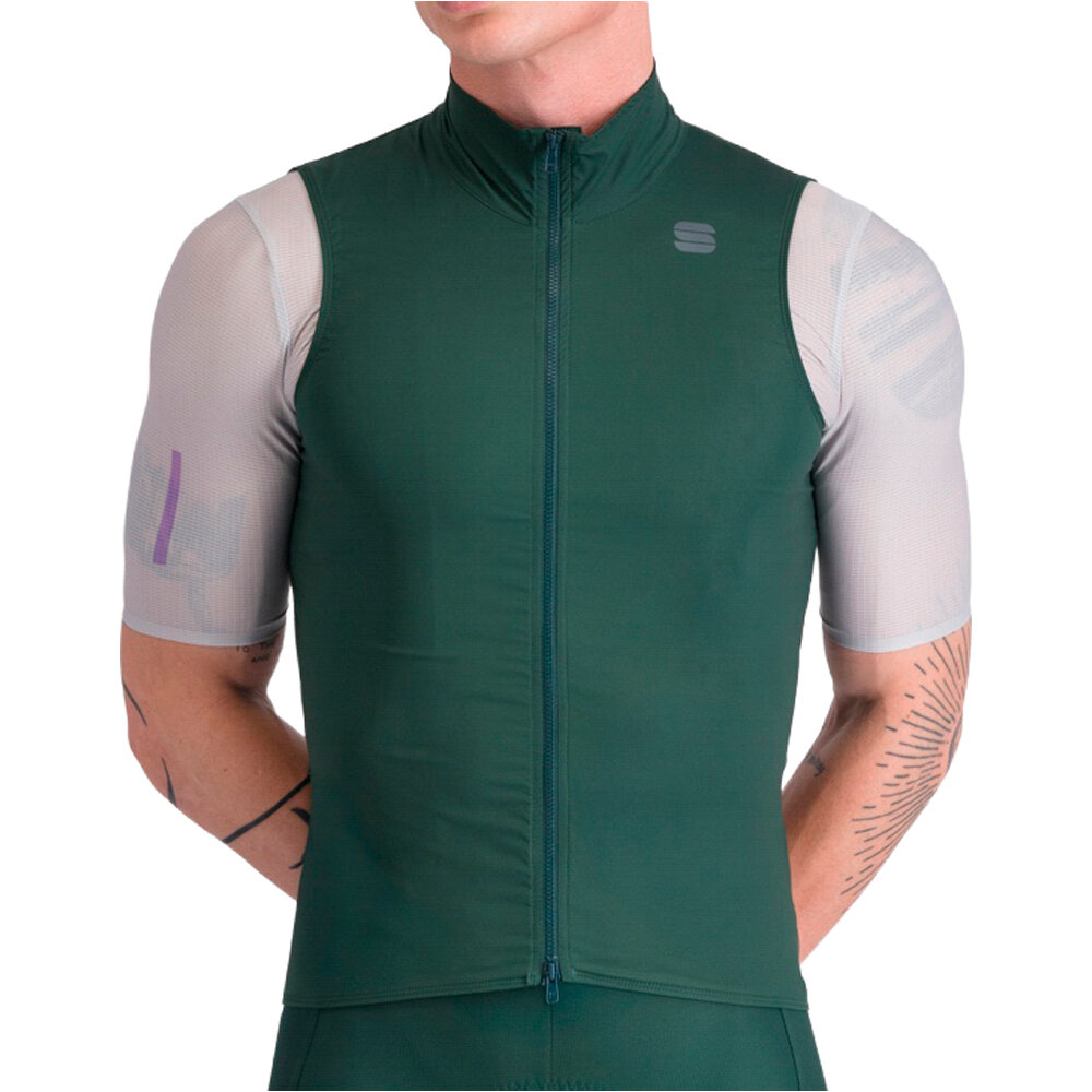Pro 2 chaleco ciclismo cortavientos Verde (M)