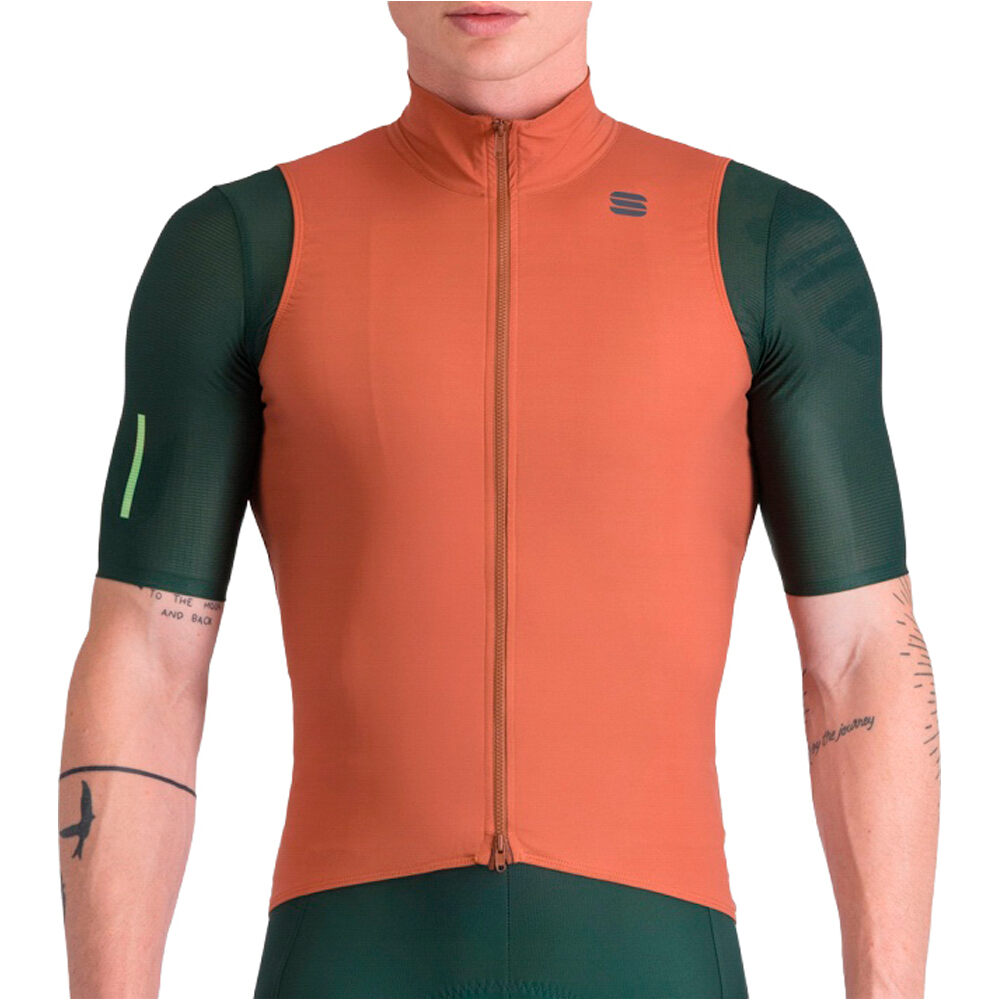 Pro 2 chaleco ciclismo cortavientos Amarillo (L)