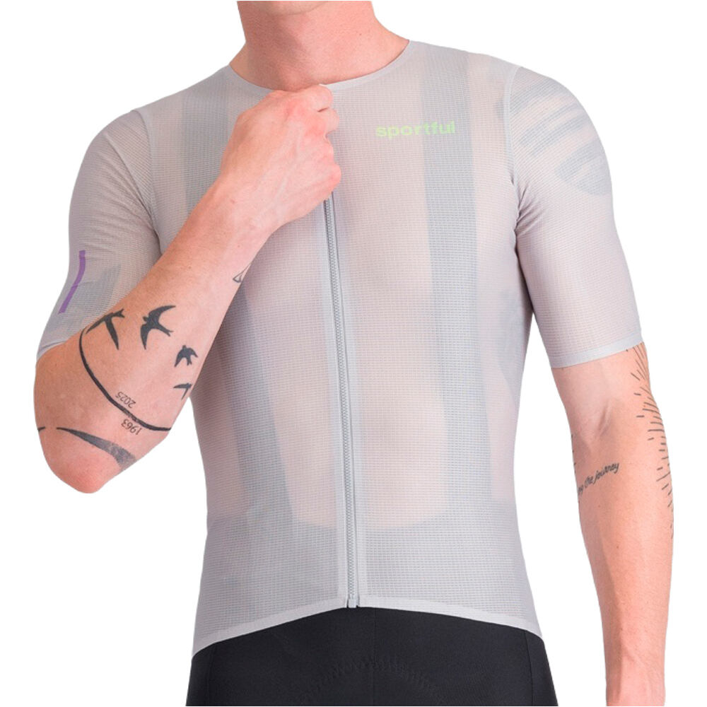 Light 2 maillot manga corta hombre Gris