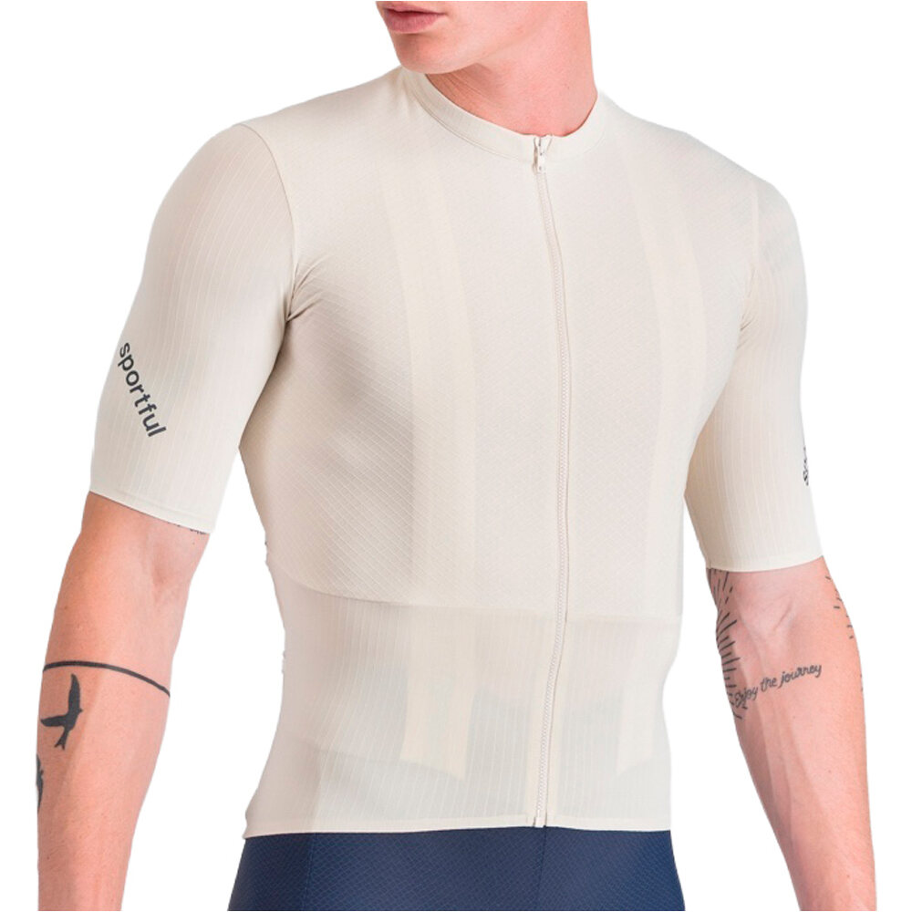 Hyperepic maillot manga corta hombre Beige
