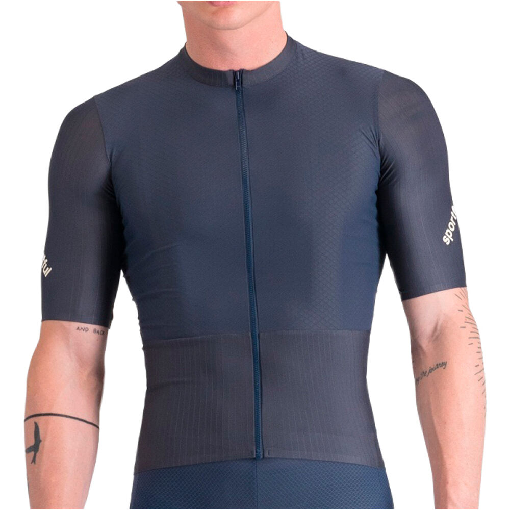 Hyperepic maillot manga corta hombre Azul (XL)