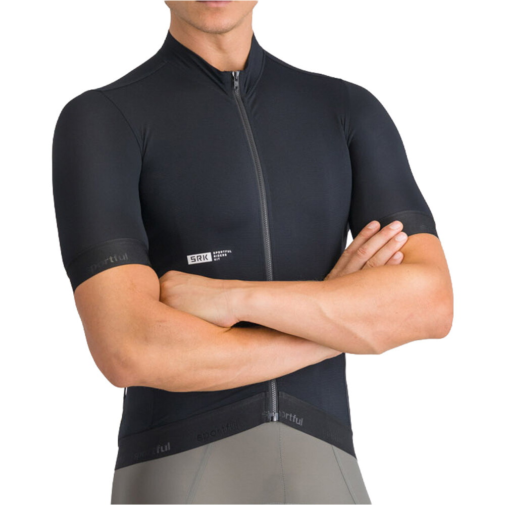 Srk 2 maillot manga corta hombre Negro (XL)