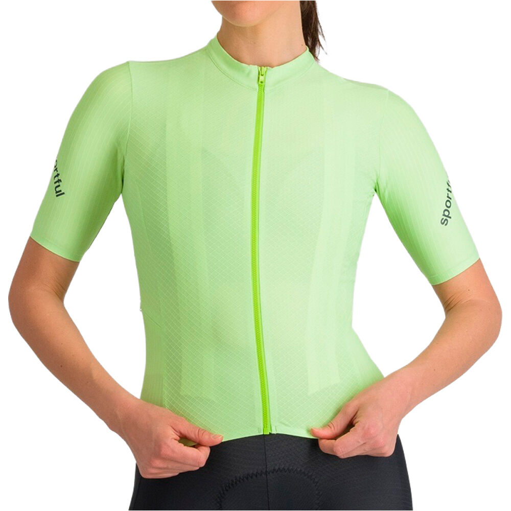 Hyperepic maillot manga corta mujer Verde (M)