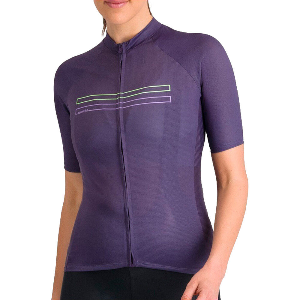 Starlight 2 maillot manga corta mujer Morado (XL)