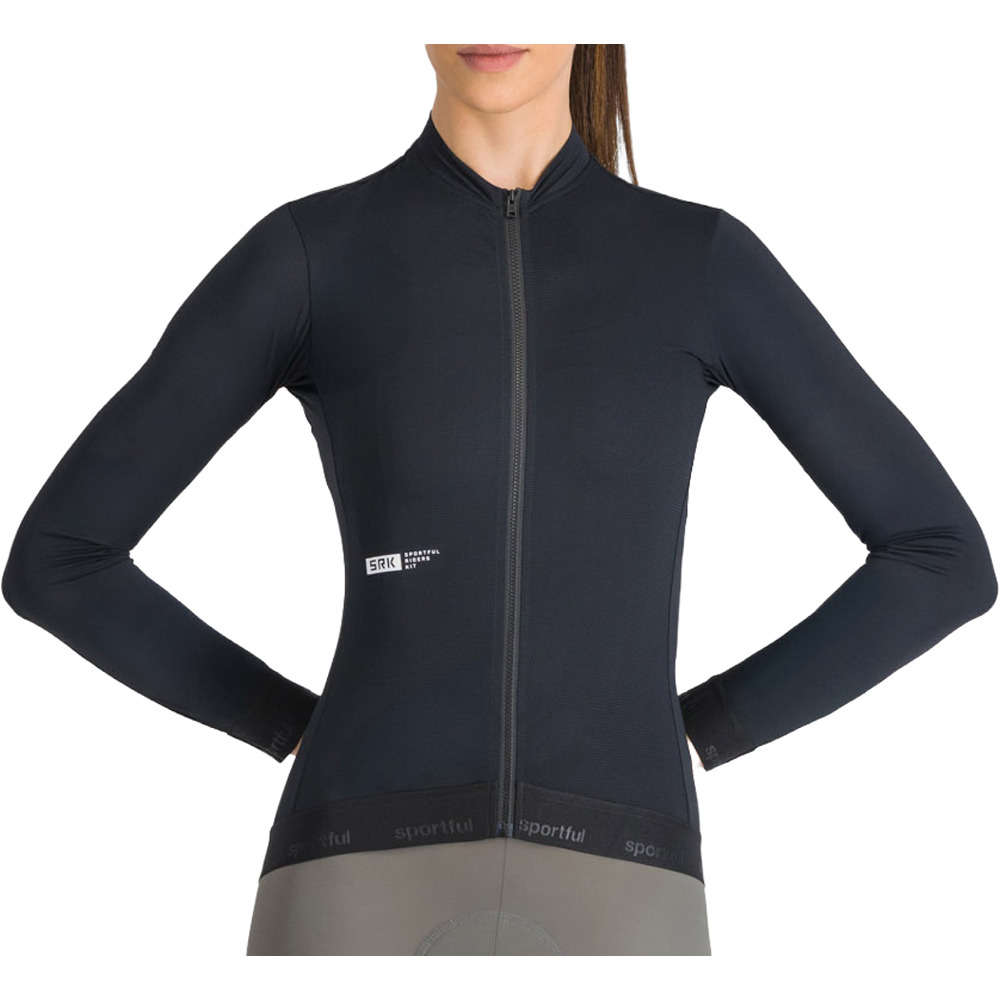 Srk maillot manga larga mujer Negro (XL)