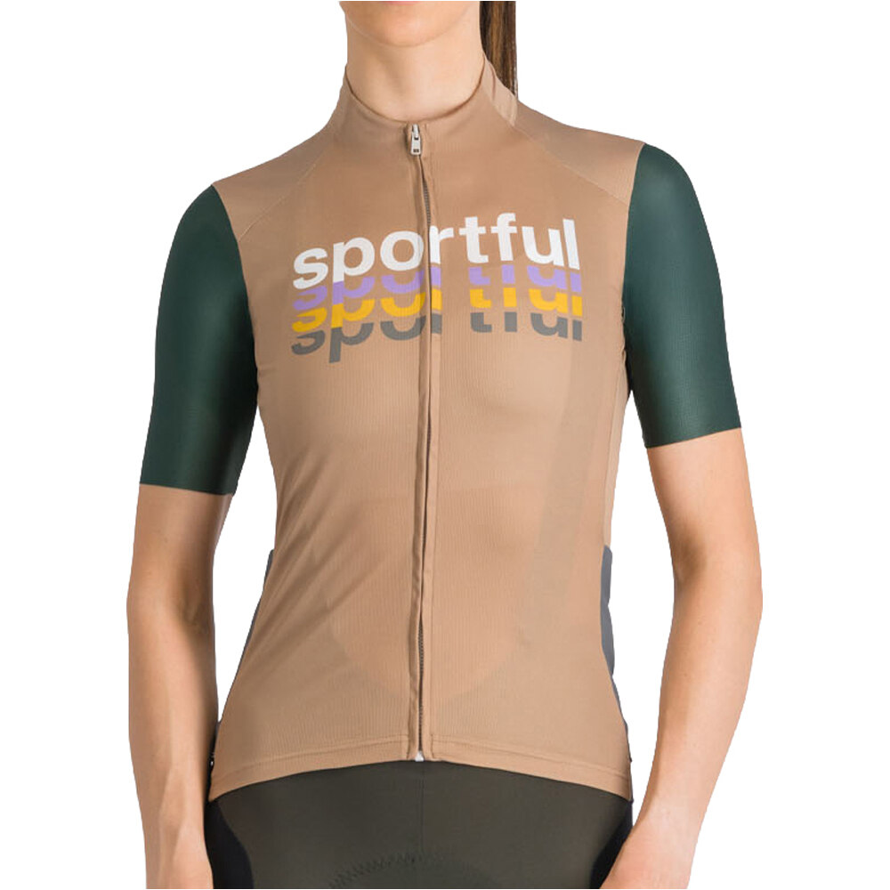 Supergiara 2 maillot manga corta mujer Marron (L)