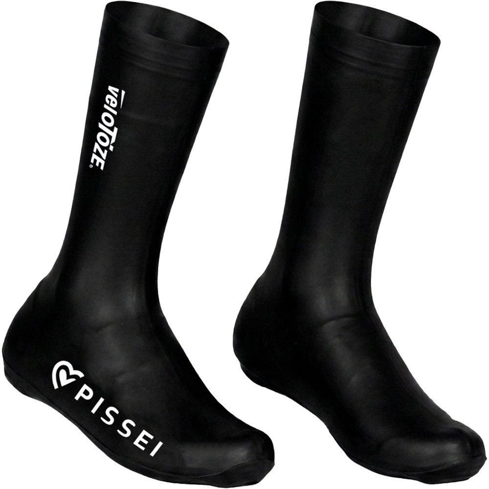 Rainproof silicon cubrezapatillas ciclismo Negro (M)