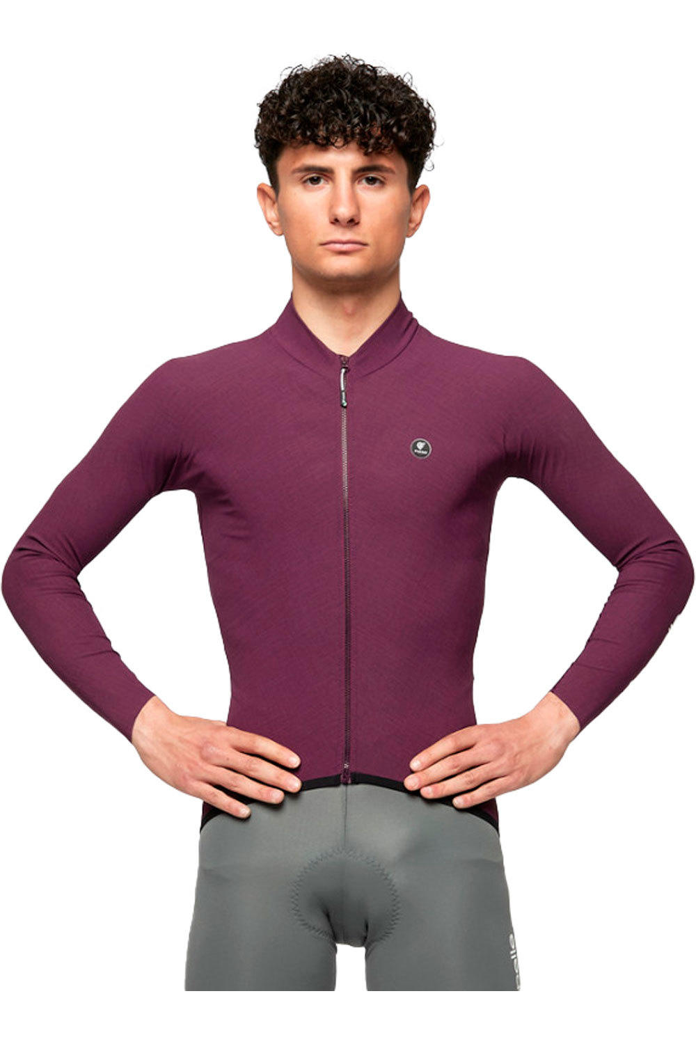 Primapelle winter maillot manga larga hombre Morado (S)