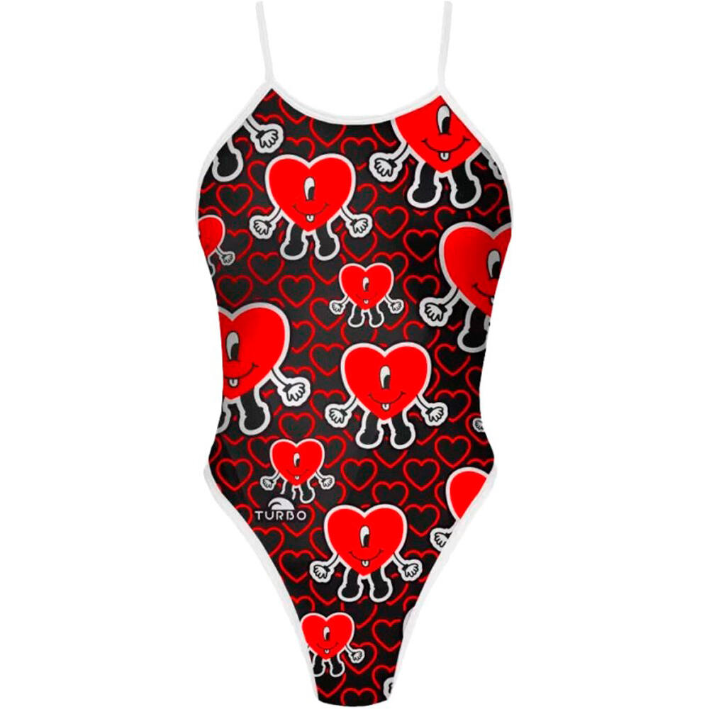 Revolution mi corazon bañador natación mujer Rojo (S)