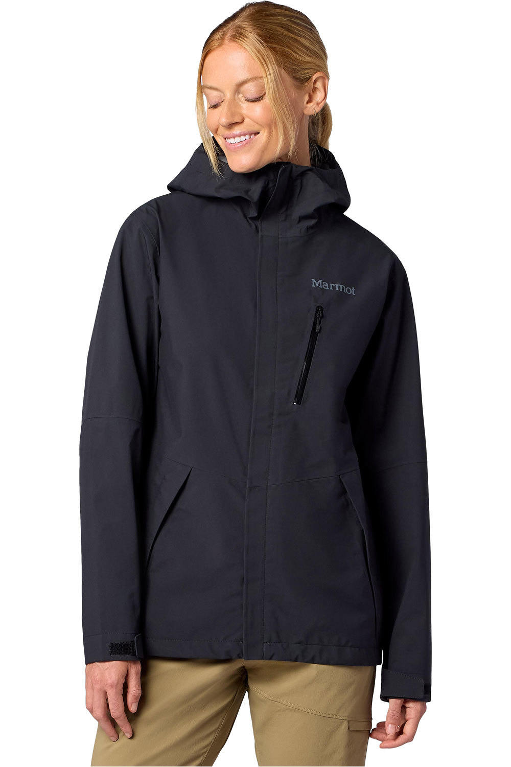 Precip evo pro chaqueta impermeable mujer Negro (S)