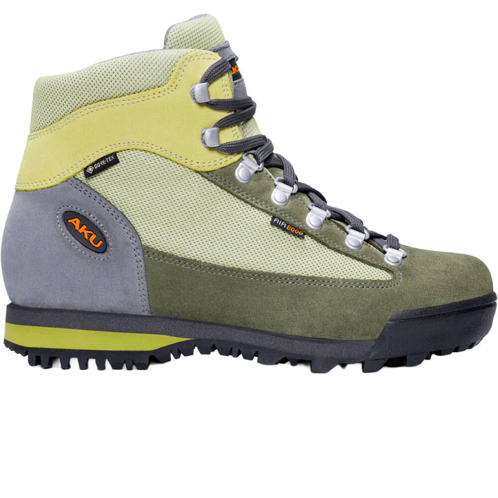 Ultra light original gore-tex bota montaña cuero mujer Verde (43)