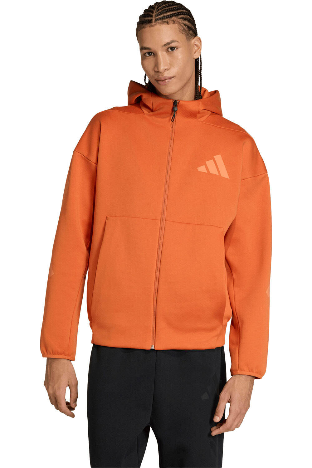 Zne sudadera hombre Naranja (XL)