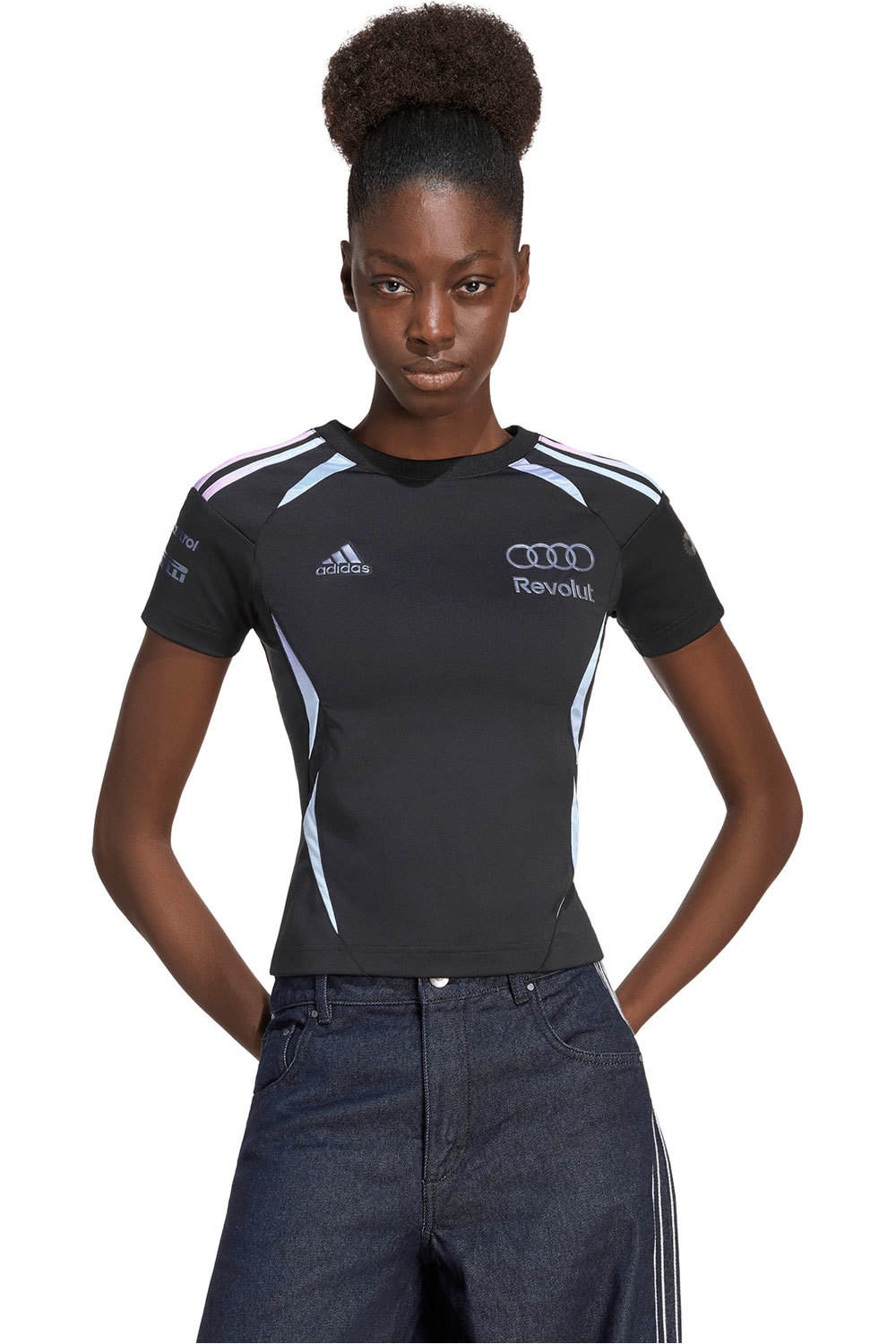 Audi revolut f1 team teamgeist camiseta manga corta mujer Negro (M)