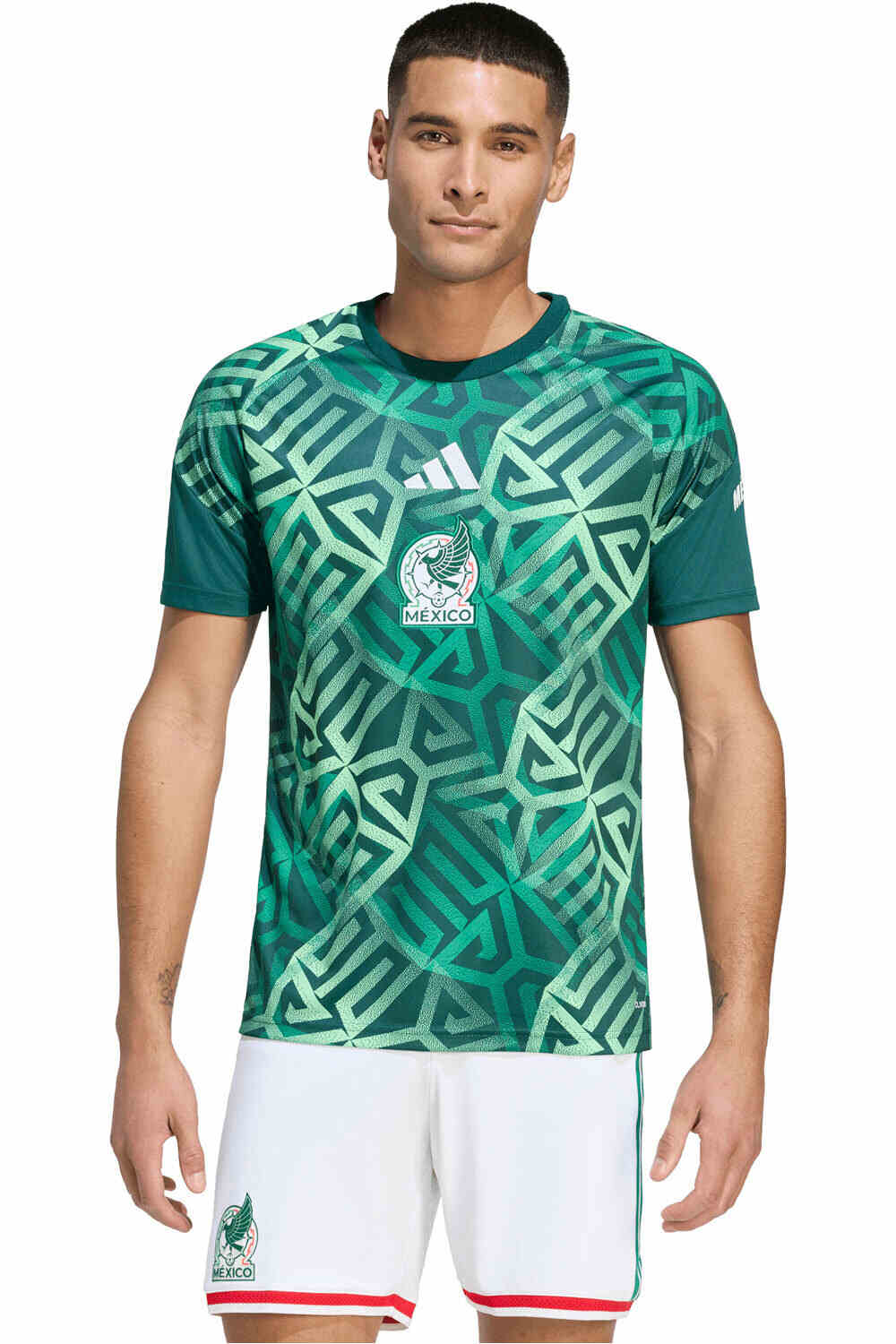 Mexico mundial 2026 primera equipacion prematch camiseta de fútbol oficiales Negro (XL)