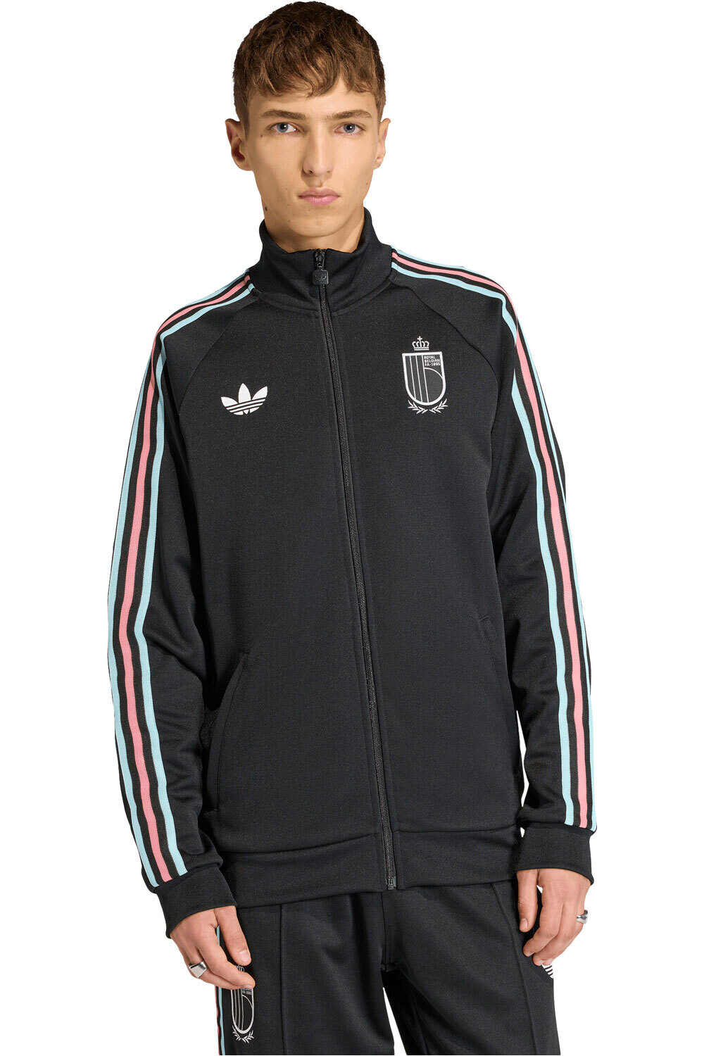 Originals belgica sudadera entrenamiento fútbol Negro (S)