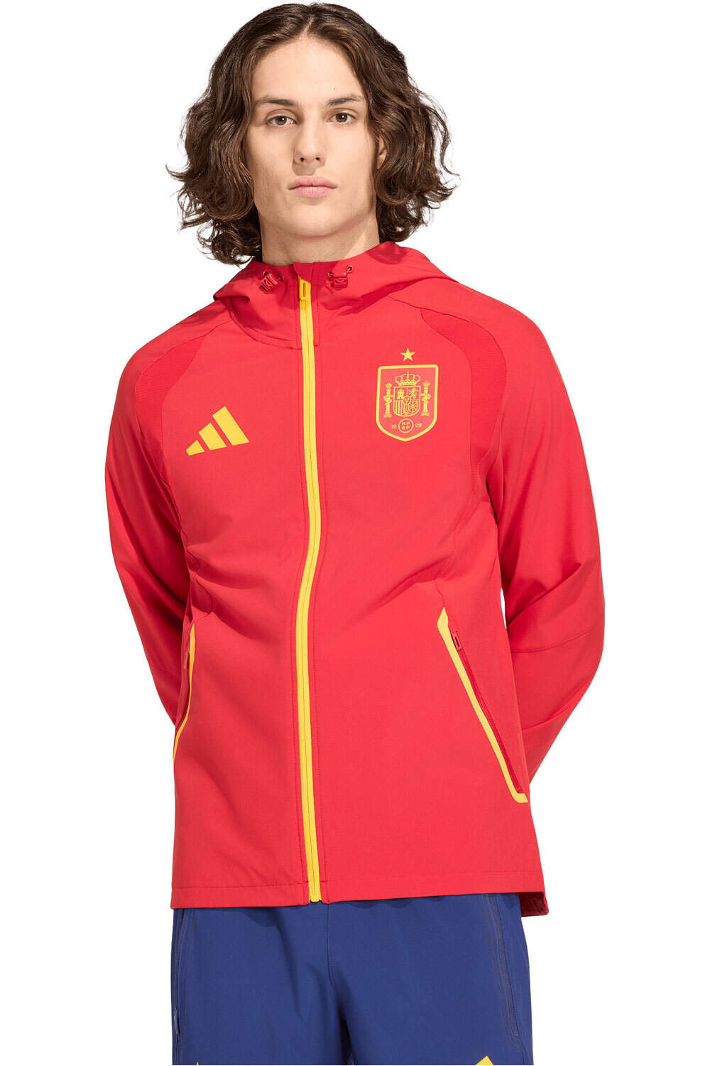 Espana mundial 2026 tiro travel chubasqueros y chaquetones entrenamiento fútbol Rojo (L)