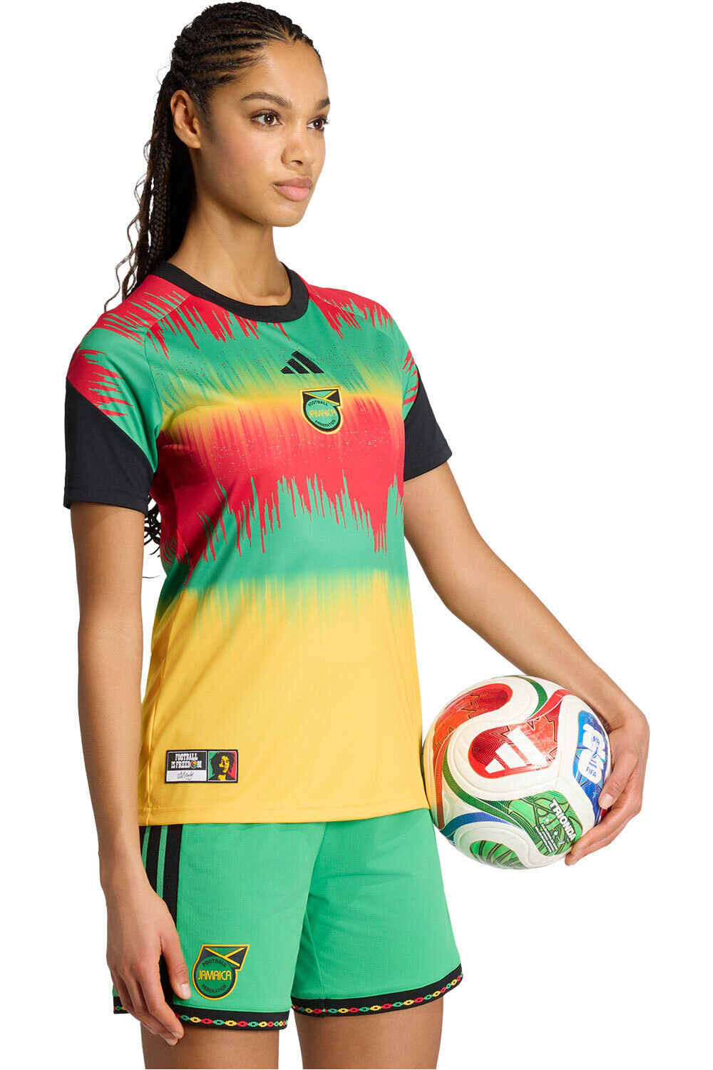 Jamaica mundial 2026 prematch camiseta de fĂștbol oficiales Amarillo (XL)