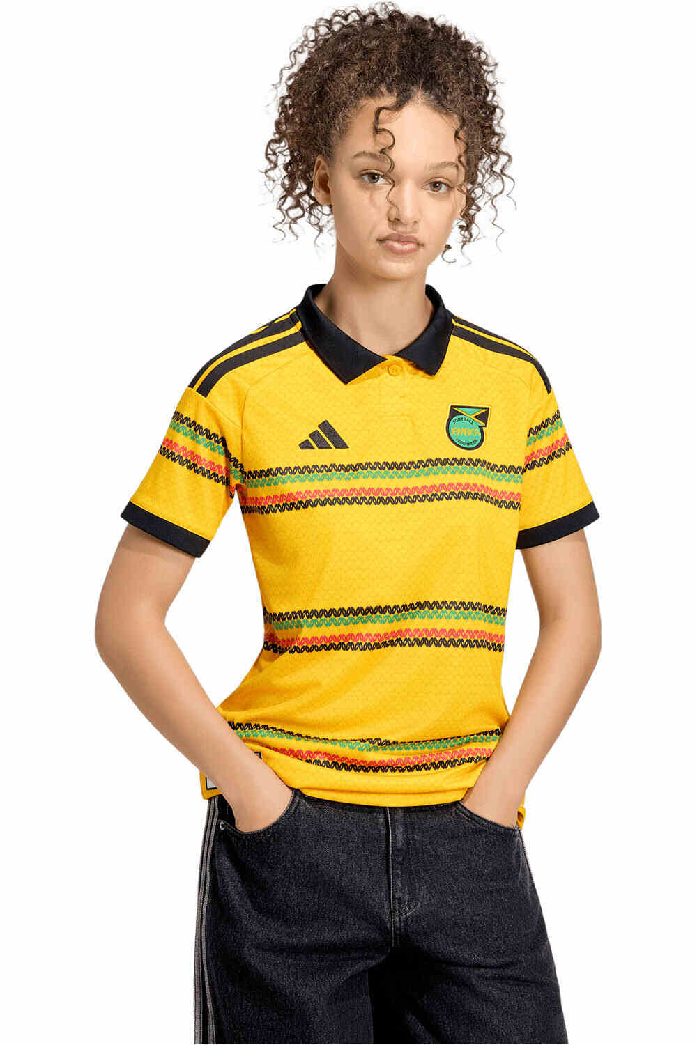 Jamaica mundial 2026 primera equipacion mujer camiseta de fútbol oficiales (S)