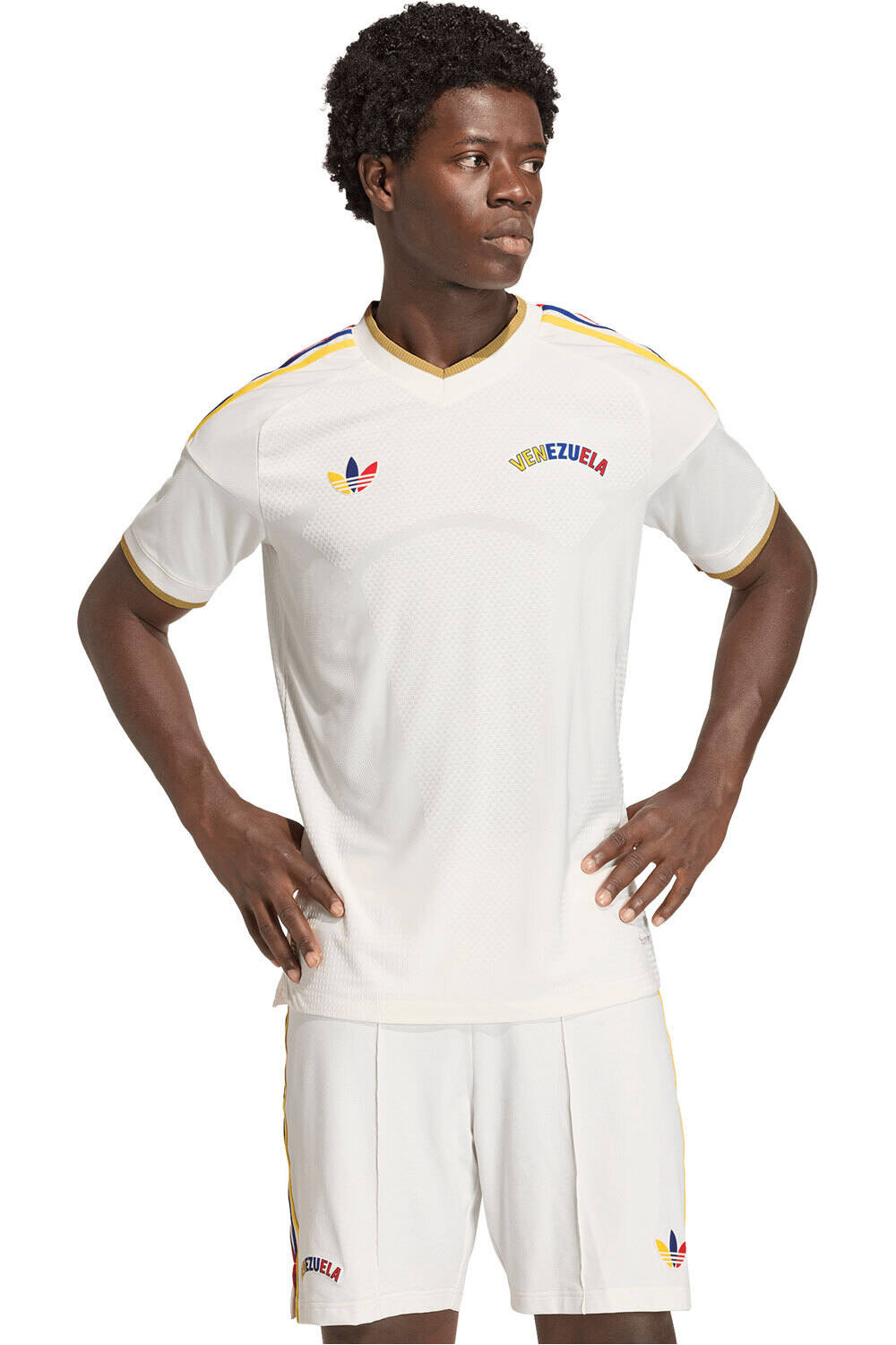 Venezuela mundial 2026 segunda equipacion authentic camiseta de fútbol oficiales Blanco (S)