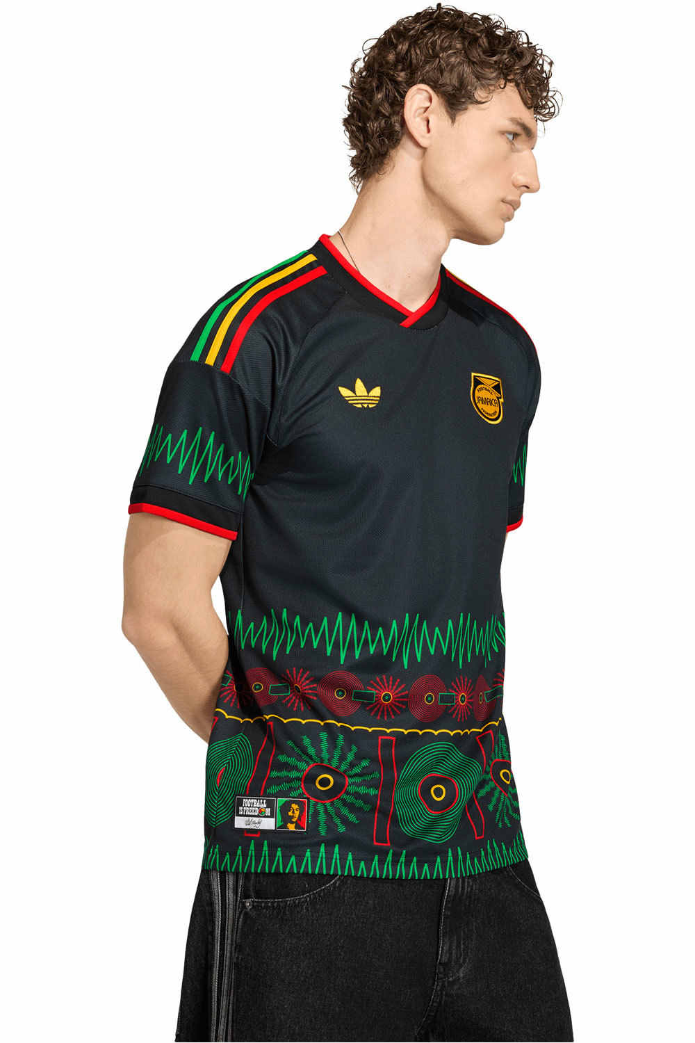 Jamaica mundial 2026 segunda equipacion camiseta de fútbol oficiales Negro (M)