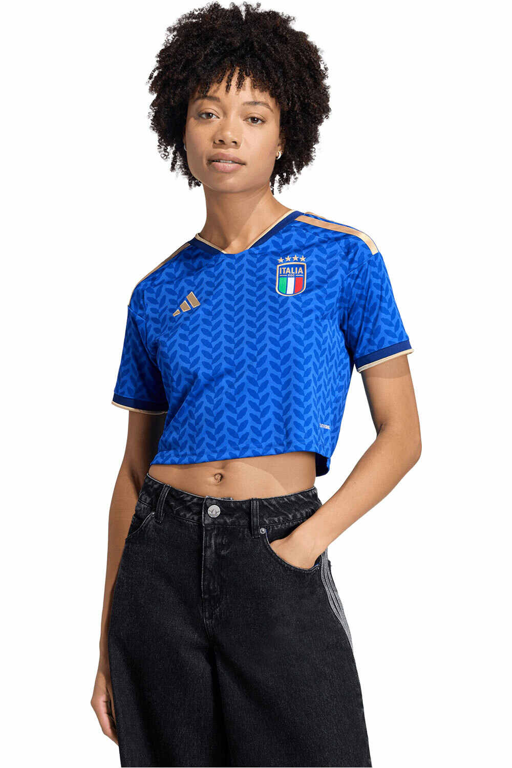 Italia mundial 2026 primera equipacion mujer camiseta de fĂștbol oficiales Azul (XS)
