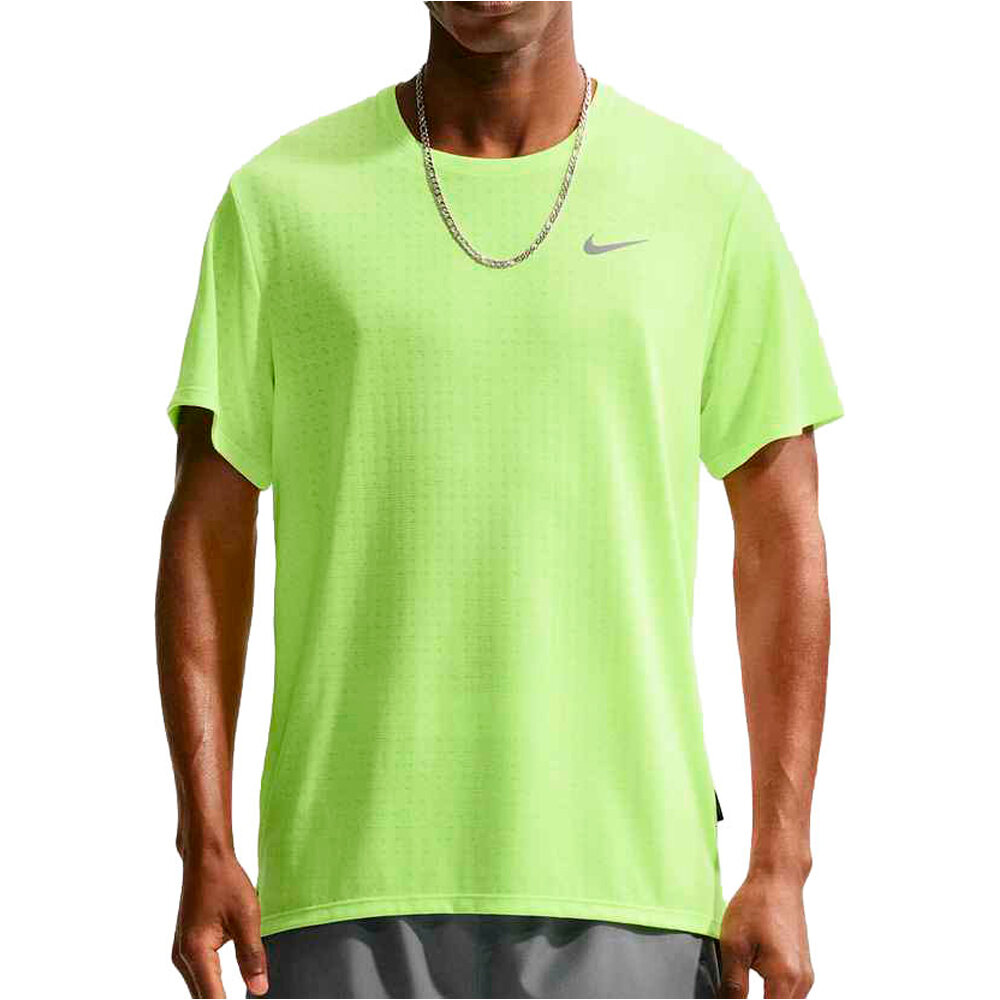 Dri-fit breathe miler camiseta técnica manga corta hombre Amarillo (XL)