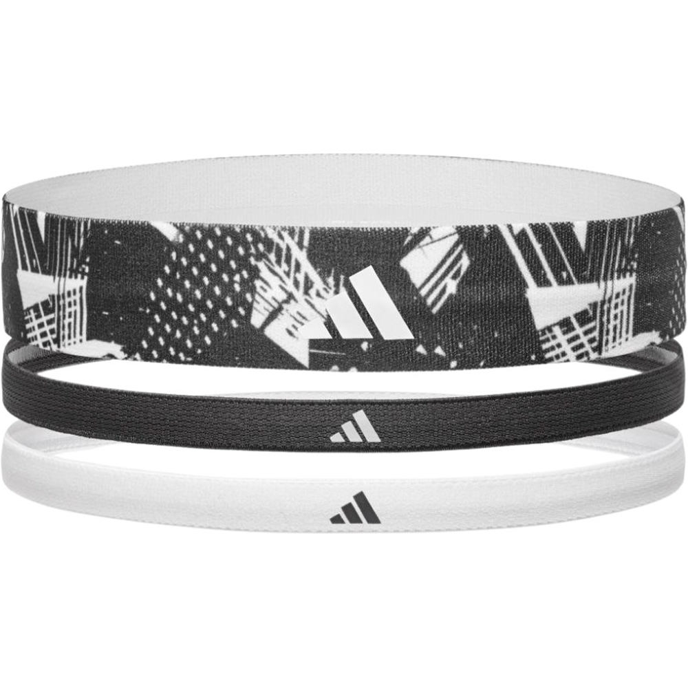 Hairbands graphic set 3 unidades varios running Negro (UNICA)