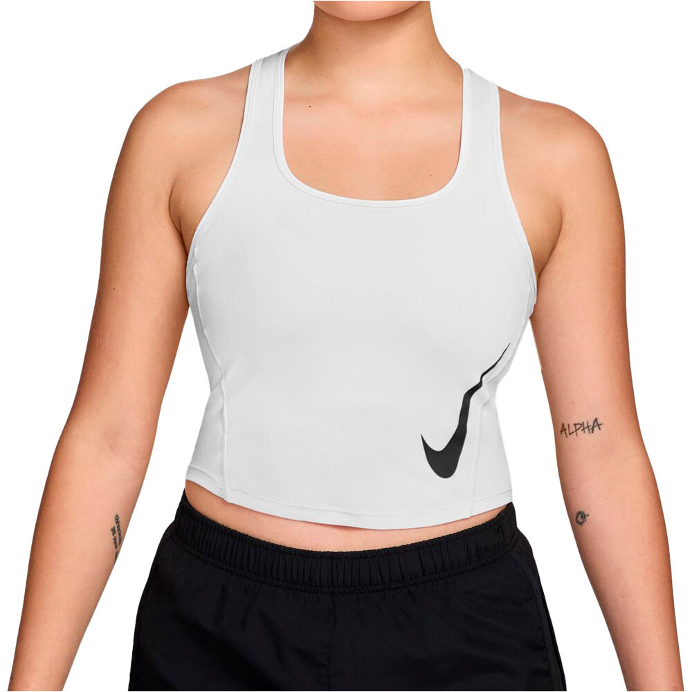 Nike dri-fit tempo swoosh camiseta técnica tirantes mujer