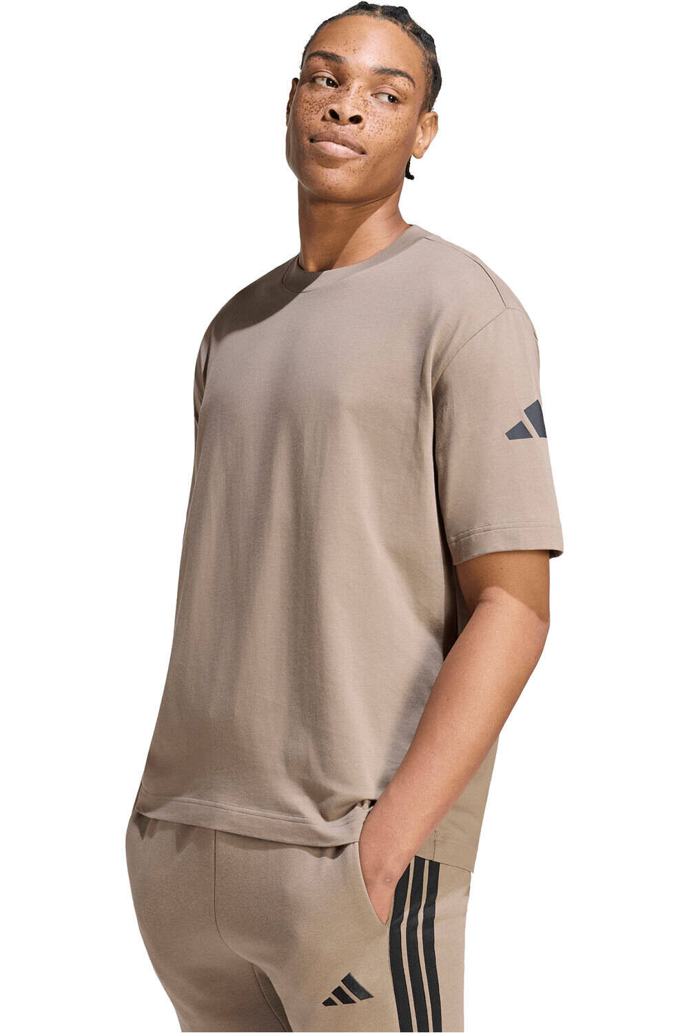 adidas camiseta essentials loose bar logo camiseta manga corta hombre