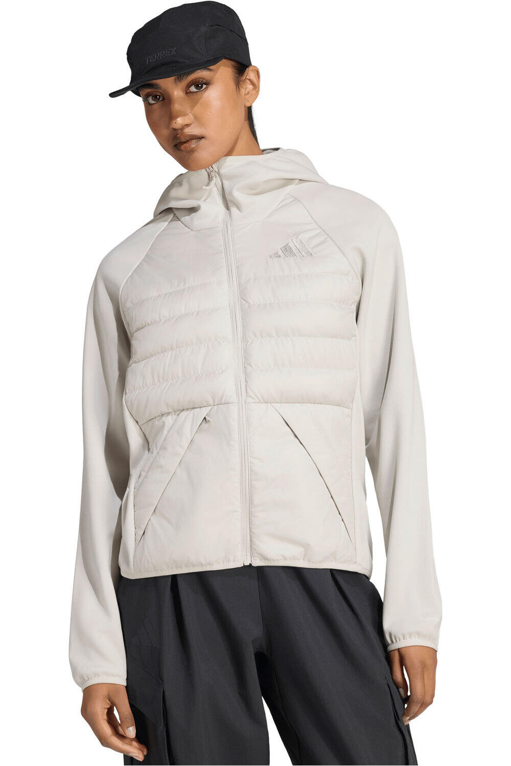 Chaqueta de senderismo híbrida con capucha mujer adidas Terrex Multi Clima365