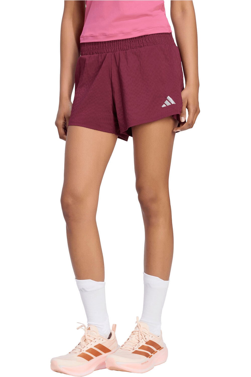 Pantalón corto de running adi365 Seasonal Maroon Mujer