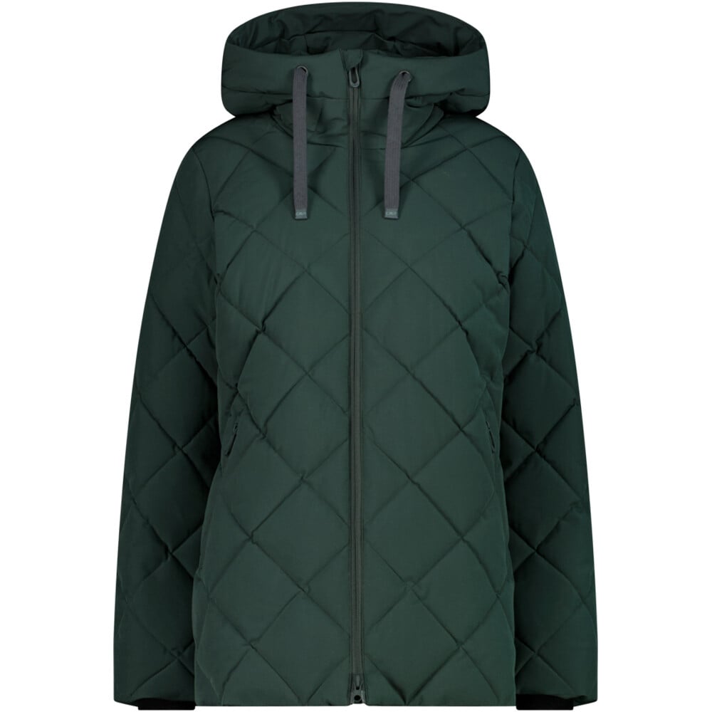 Cmp woman jacket fix hood chaqueta impermeable insulada mujer · Verde
