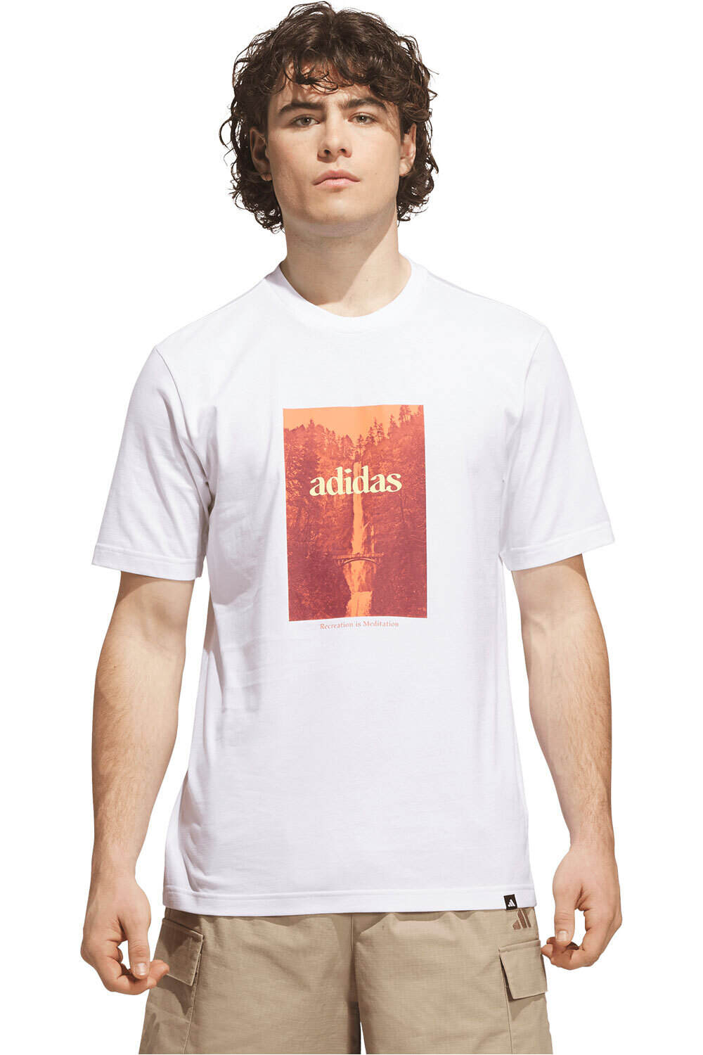 Waterfall camiseta manga corta hombre Blanco (XS)