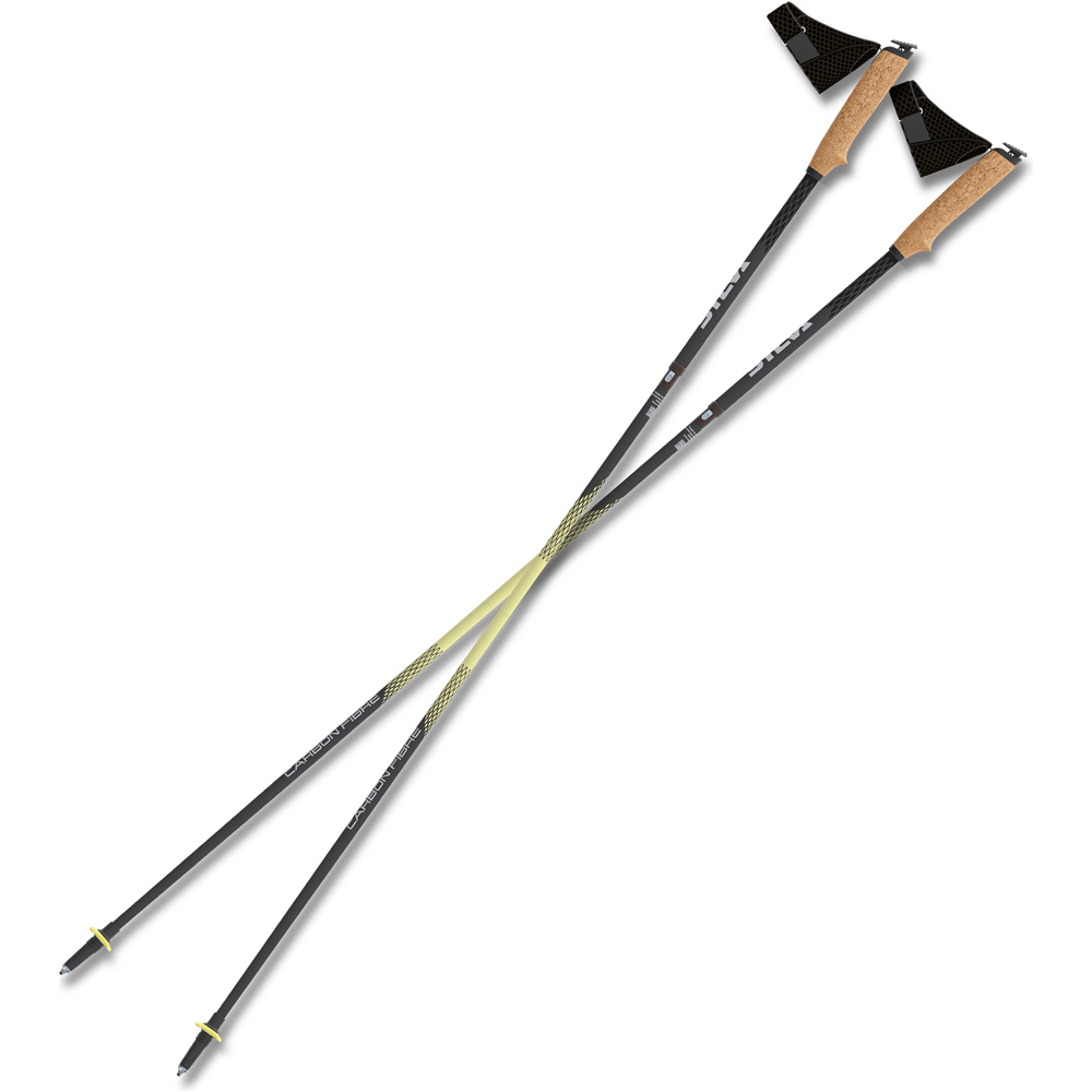Silva running carbon z fixed bastones plegables 130 cm par bastón travesía montaña