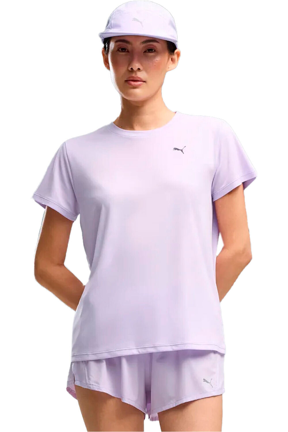Puma run nitro graphic camiseta entrenamiento manga corta mujer