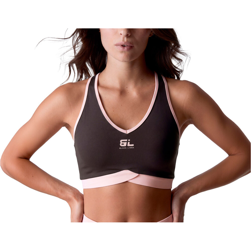 Black Limba shape pulse sujetadores deportivos
