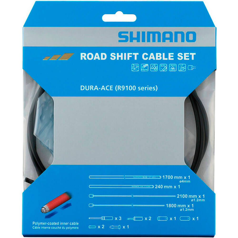 Shimano shift cable setroad polymer coated cableado y tope funda ciclismo