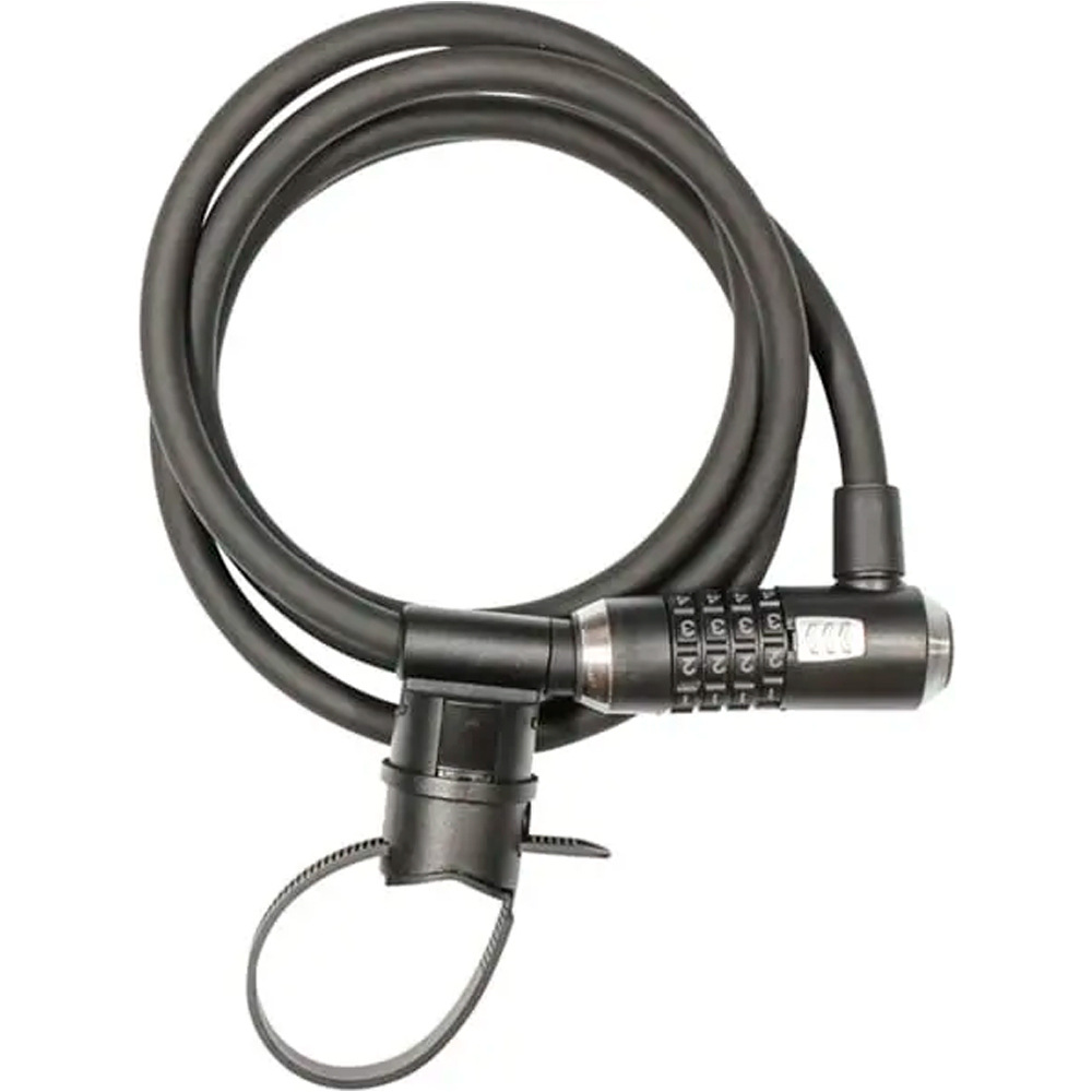 Kriptonics combo cable flex 121812mmx180cm soporte candado bicicleta