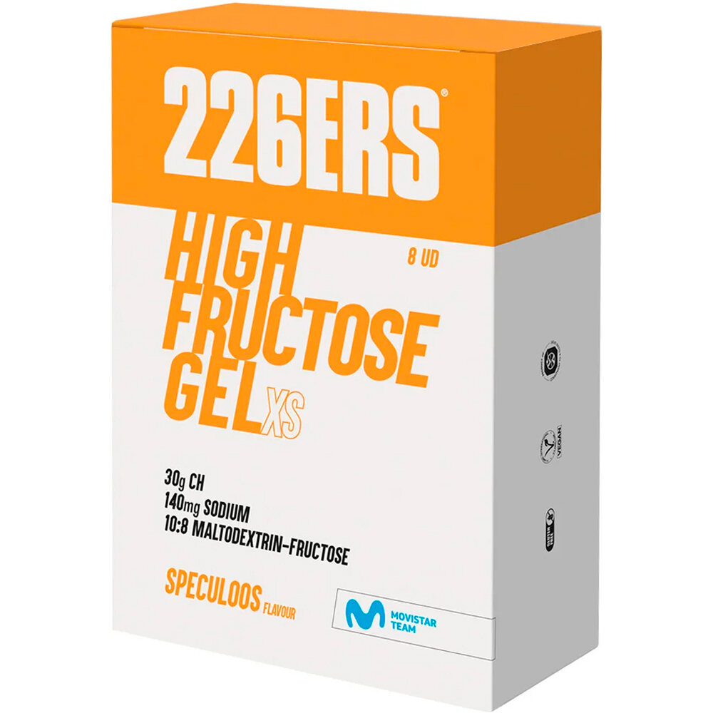 226ers high fructose gel pack 8x 44g speculoos energía instantánea