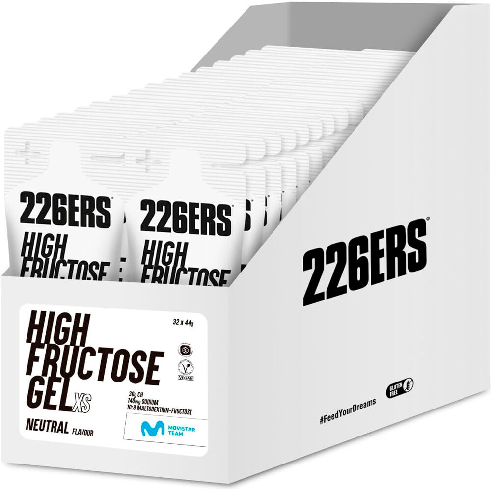 226ers caja high fructose gel 44g neutral energía instantánea