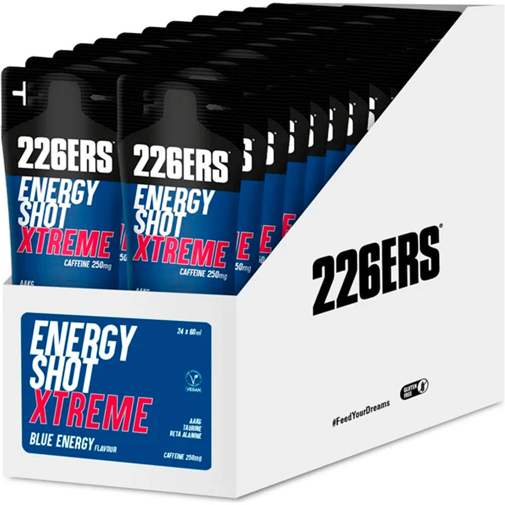 226ers Cajaenergy shot stick 60ml energy extrem 250mg caff energía instantánea