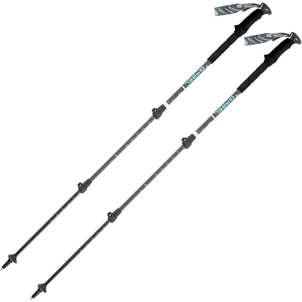 Gabel par-baston escape carbon tour lite 59-131 cm bastón travesía montaña